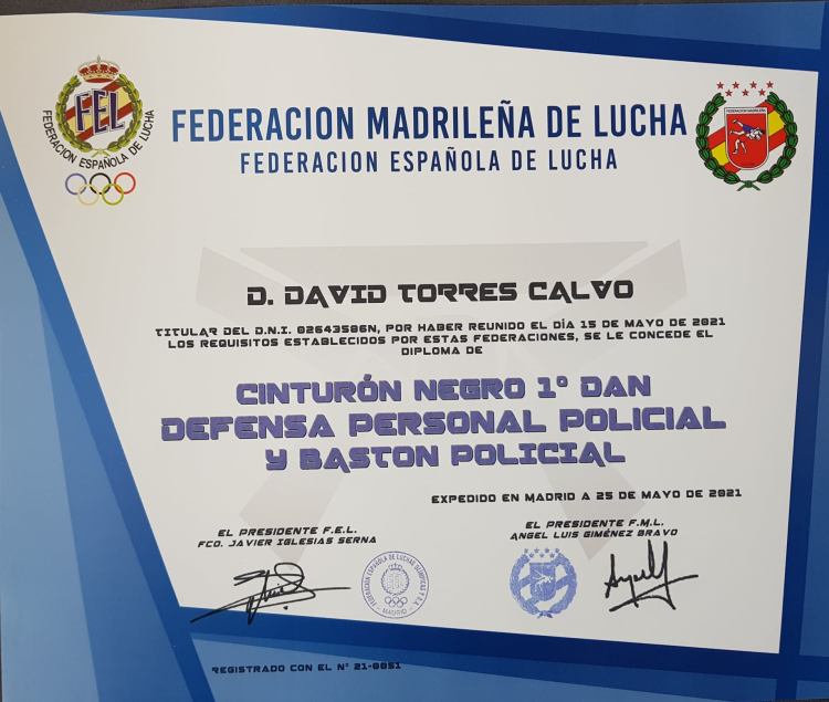 DEFENSA PERSONAL Y BASTÓN POLICIAL DAVID TORRES